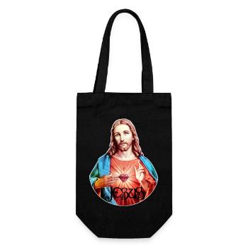 Jesus Christ Jesus Christus - Geschenkbeutel für Flaschen - Schwarz - Vorne