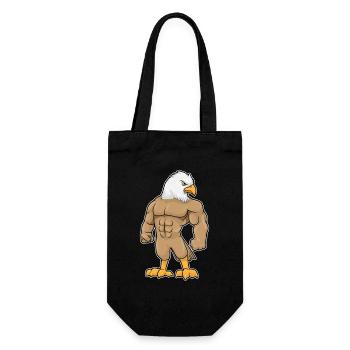 Falke Bodybuilder Bodybuilding Sport - Geschenkbeutel für Flaschen - Schwarz - Vorne