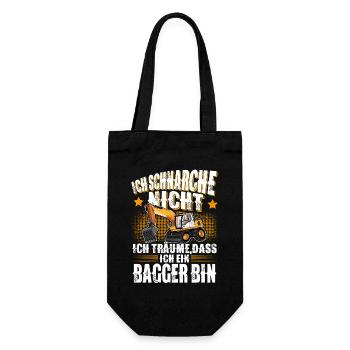 Bagger - Geschenkbeutel für Flaschen - Schwarz - Vorne