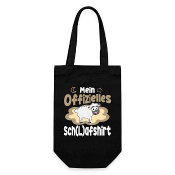 Mein Offizielles (L)fshirt - Geschenkbeutel für Flaschen - Schwarz - Vorne