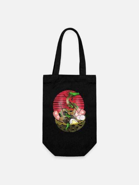 ramen dragon - Sac à bouteille - noir