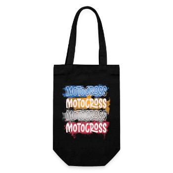 Motocross - Gift Bag for Bottles - black - Front
