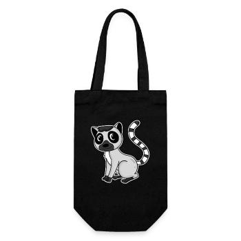 Lemur Primat Cadeau - Sac à bouteille - noir - Devant