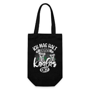 Koala - Gift Bag for Bottles - black - Front