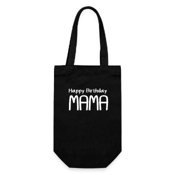 Happy Birthday Mom - Gift Bag for Bottles - black - Front