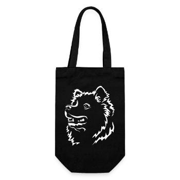 Tête de Samojede « Black Edition » - Sac à bouteille - noir - Devant