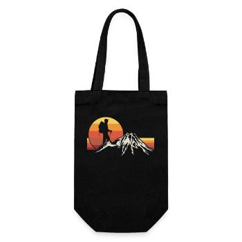 Hiking Hikers Vintage - Gift Bag for Bottles - black - Front