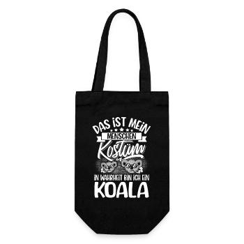 Koala - Geschenkbeutel für Flaschen - Schwarz - Vorne