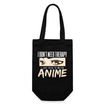 Anime - Geschenkbeutel für Flaschen - Schwarz - Vorne