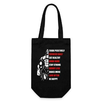 La motivation de la musculation - Sac à bouteille - noir - Devant