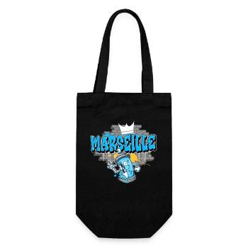 Marseille Graffiti - Gift Bag for Bottles - black - Front