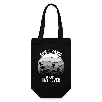 "Don't Panic It's Just Hay Fever" Hay Fever - Gift Bag for Bottles - black - Front
