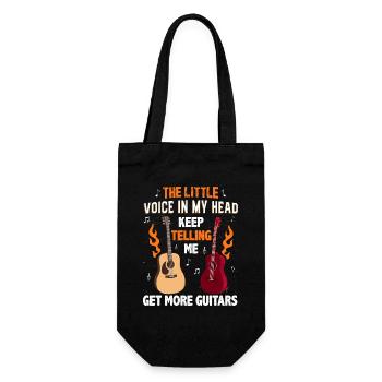 Guitarist Guitar Player Guitar - Gift Bag for Bottles - black - Front