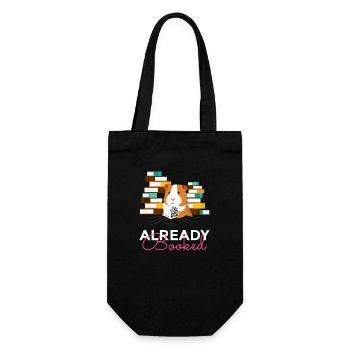 Already Booked A Super Sweet Guinea Pig Reading A - Gift Bag for Bottles - black - Front