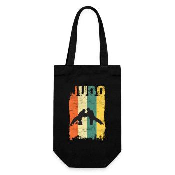 Judo - Geschenkbeutel für Flaschen - Schwarz - Vorne
