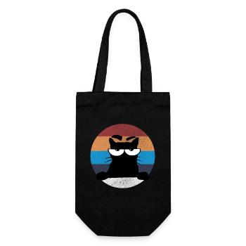 Grumpy Katze - Gift Bag for Bottles - black - Front