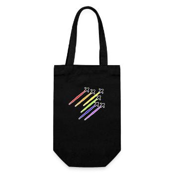 LGBT avion - Sac à bouteille - noir - Devant
