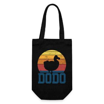 Dodo Vögel Vogelbeobachter Vintage - Geschenkbeutel für Flaschen - Schwarz - Vorne