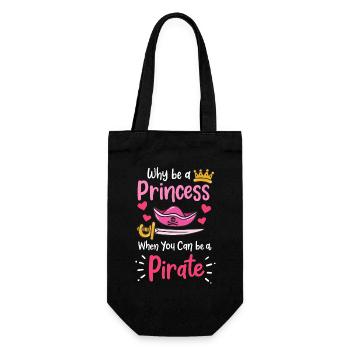 Pirate Pirate Princesse Pirate Fille - Sac à bouteille - noir - Devant