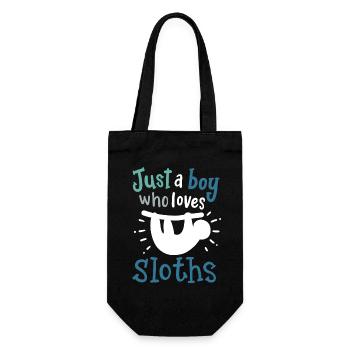 Sloths Sloth Lovers - Gift Bag for Bottles - black - Front