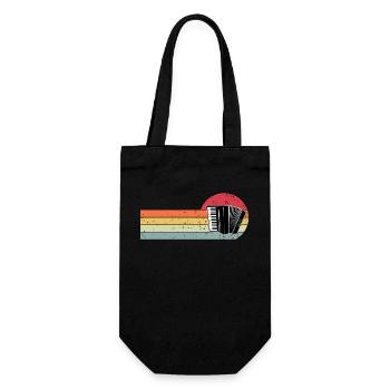 accordion - Gift Bag for Bottles - black - Front