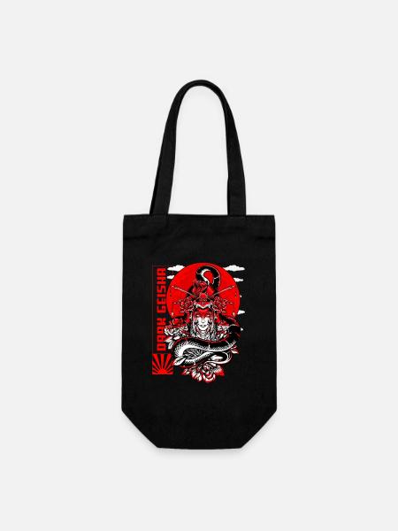 Dark Geisha Œuvres d’art japonaises - Sac à bouteille - noir