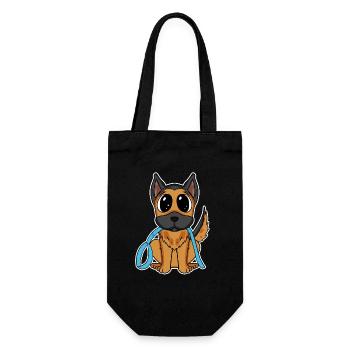 German Shepherd - Gift Bag for Bottles - black - Front