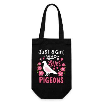 pigeon fancier - Gift Bag for Bottles - black - Front