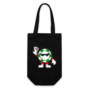 Poker Poker Jetons Cartes de poker - Sac à bouteille - noir - Devant