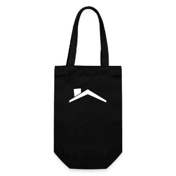 House roof - Gift Bag for Bottles - black - Front