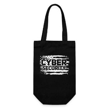 Cybersicherheit USA Flagge IT Computer - Geschenkbeutel für Flaschen - Schwarz - Vorne