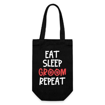 Dog Groomer Dog Care - Gift Bag for Bottles - black - Front