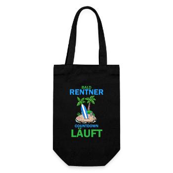 Bald Rentner - Geschenkbeutel für Flaschen - Schwarz - Vorne