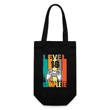 Level 18 Complete Controller 18th Birthday - Gift Bag for Bottles - black - Front