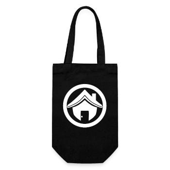 House roof - Gift Bag for Bottles - black - Front