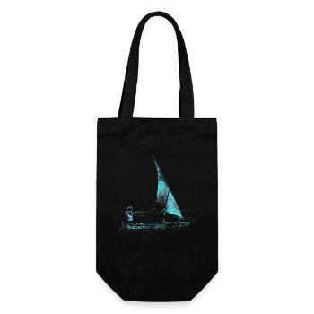 sailboat - Gift Bag for Bottles - black - Front
