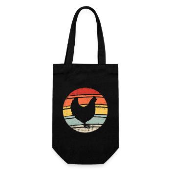 Poulet - Sac à bouteille - noir - Devant
