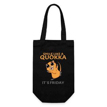 Quokka - Gift Bag for Bottles - black - Front