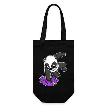 Panda Virus Combat - Sac à bouteille - noir - Devant
