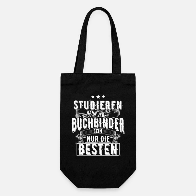 Buchbinder - Geschenkbeutel für Flaschen - Schwarz