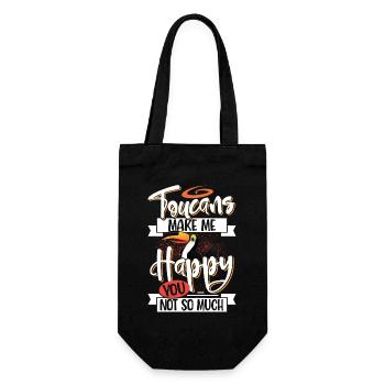 toucan - Gift Bag for Bottles - black - Front