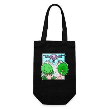 drone - Gift Bag for Bottles - black - Front
