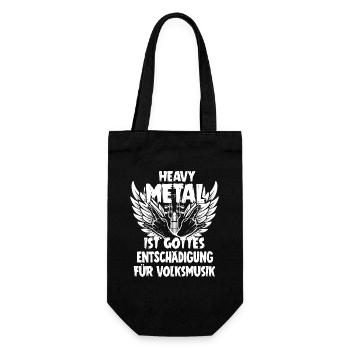Heavy Metal Musik Geschenk - Geschenkbeutel für Flaschen - Schwarz - Vorne