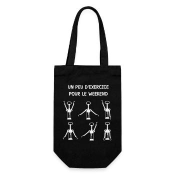 exercices weekend - exercice pour le weekend - Sac à bouteille - noir - Devant
