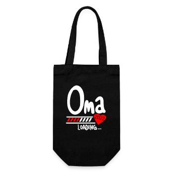 Oma 2022 loading - Geschenkbeutel für Flaschen - Schwarz - Vorne