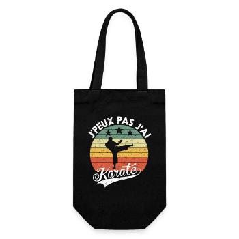 I Can Not I Karate Gift For Amateurs - Gift Bag for Bottles - black - Front