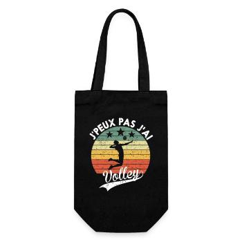 I Can't I Volley Humorvolles Geschenk - Geschenkbeutel für Flaschen - Schwarz - Vorne