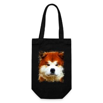 Akita - Gift Bag for Bottles - black - Front