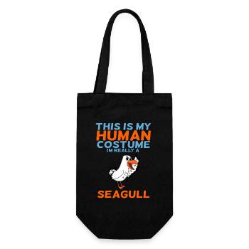 La mouette - Sac à bouteille - noir - Devant