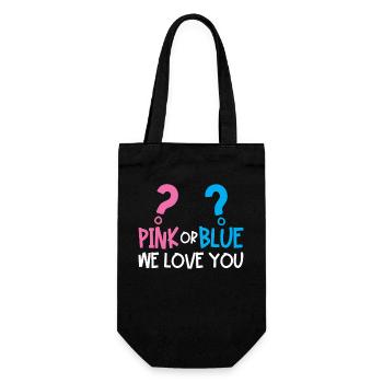 Gender Reveal Party - Geschenkbeutel für Flaschen - Schwarz - Vorne